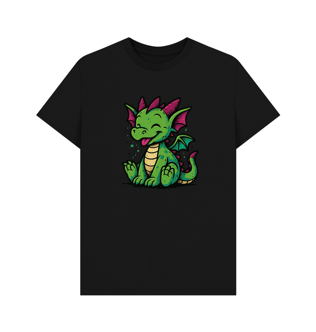 Black Printed T-shirt Front