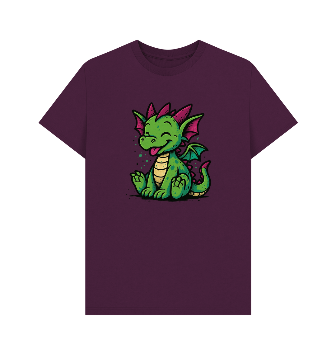 Purple Printed T-shirt Front