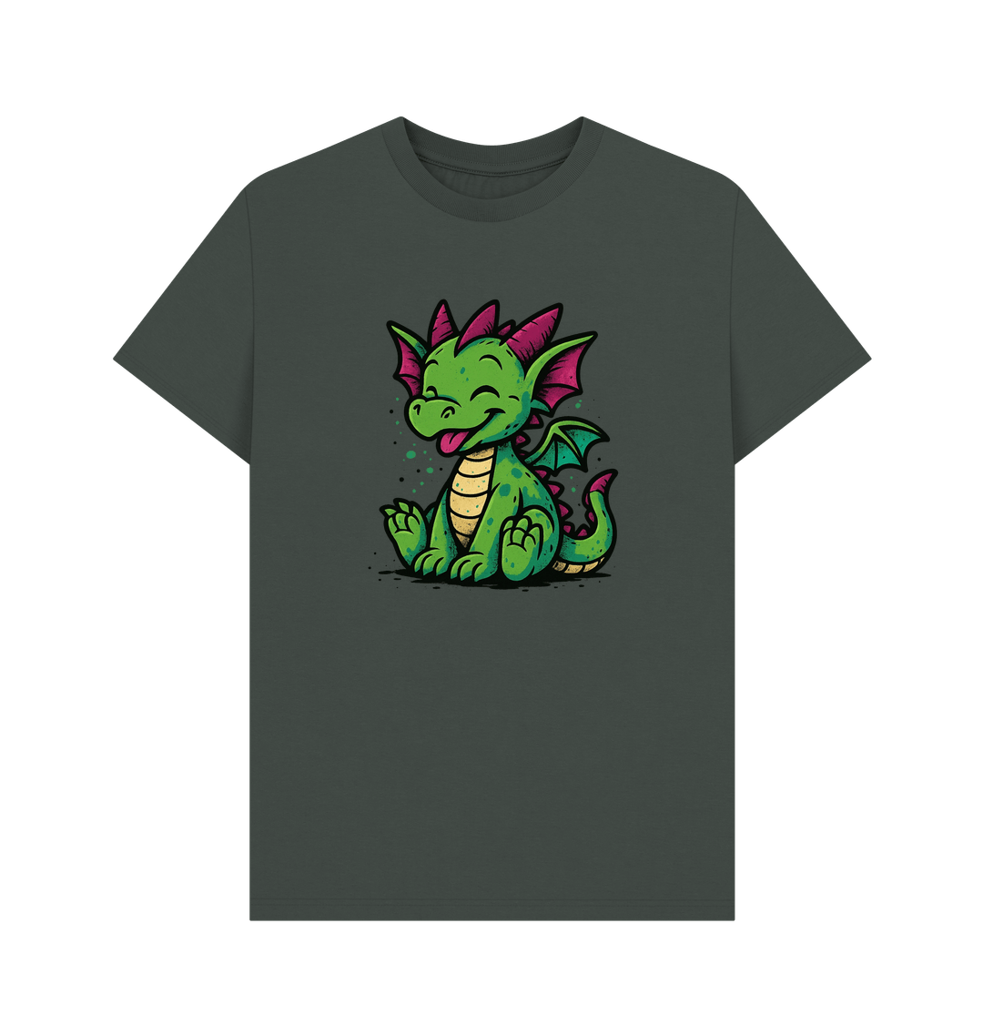 Dark Grey Printed T-shirt Front